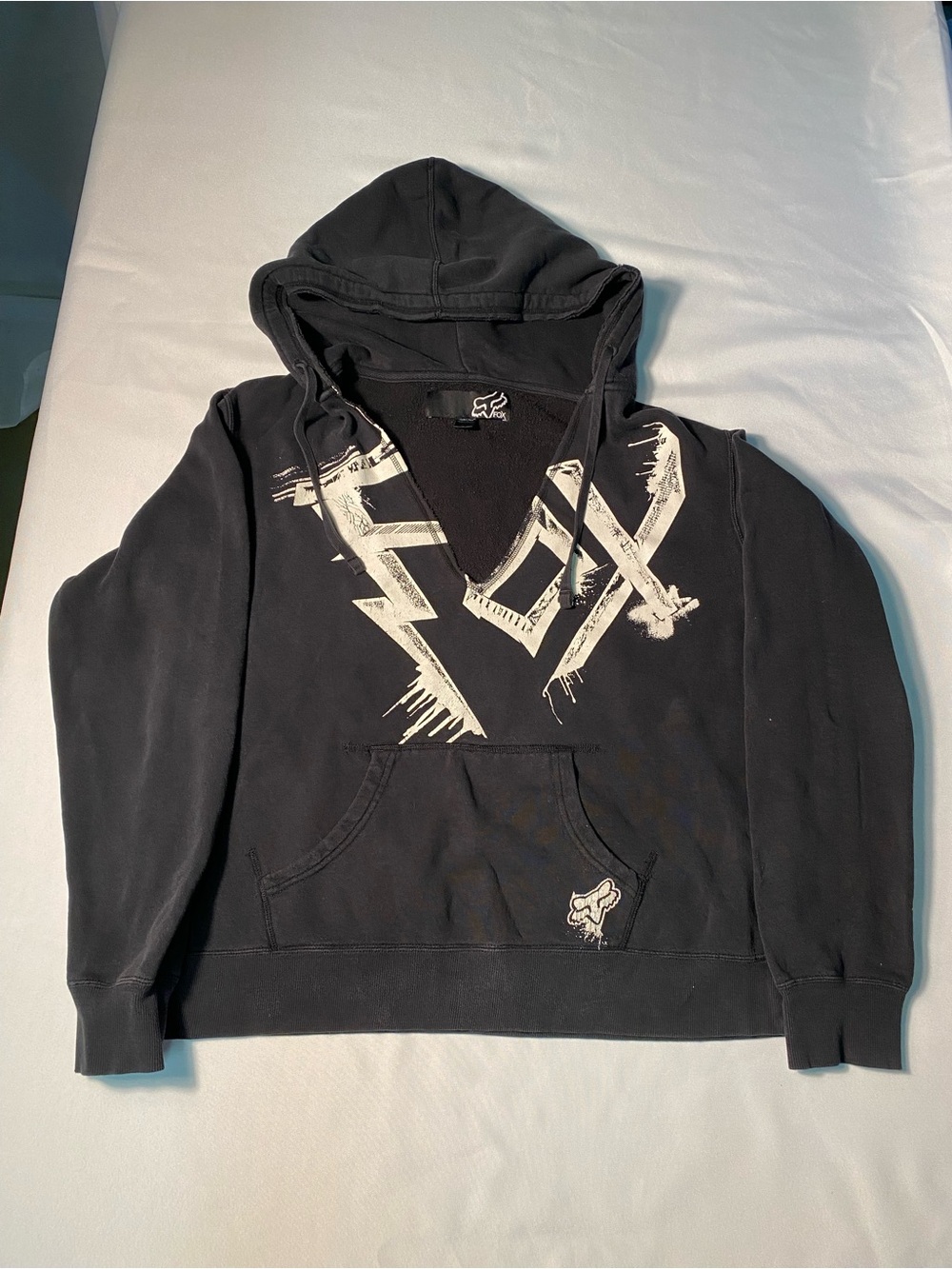 Fox Womanβs Black Graphic Pullover Hoodie